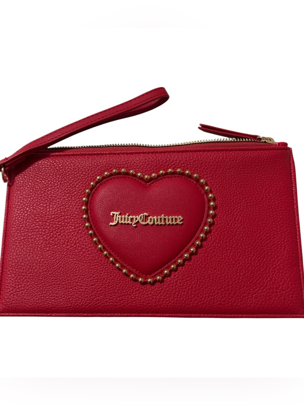 Juicy Couture red puff heart wristlet - NWOT